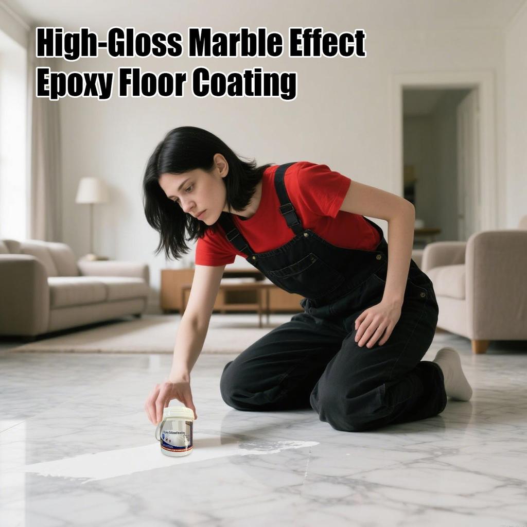 Epoxy Flooring Paint Epoxy Paint Sand Water Based Self Leveling High Gloss Marble Effect Waterproof Colored for Refinishing Tile