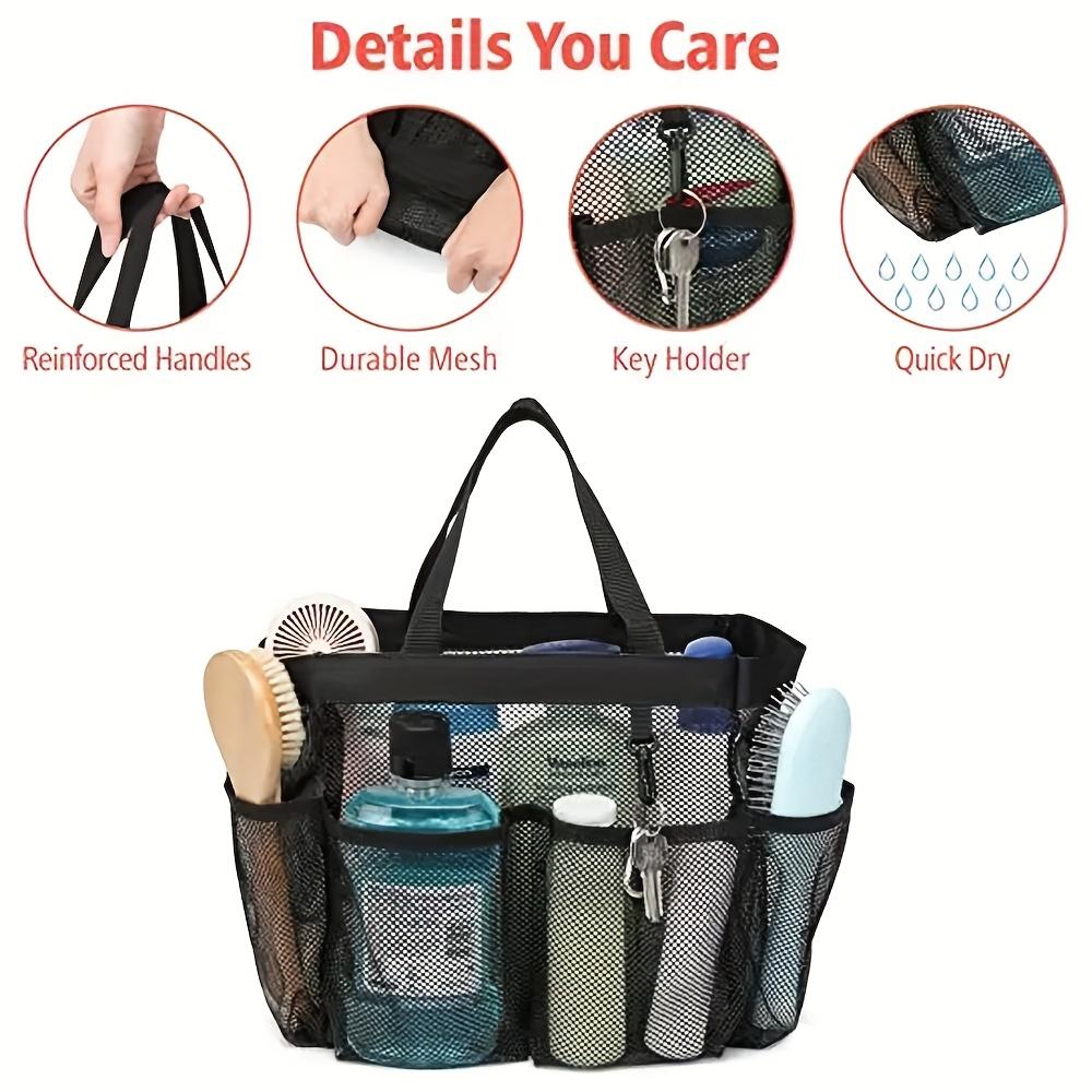 All Purpose Transparent Net Fabric Tote Bag Water Resistant Multipurpose Storage Pouch for Fitness Beach Trip and Travel