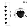 Hanging Chain Garden Decoration Metal Construction Rust Resistant 1.2 Meters Length Rust-resistant 5 Lotus Flowers