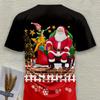 Funny 3D Merry Christmas Print Kids Clothes Casual Short Sleeve T Shirts for Boys Girls 2-14Y Xmas Gift for Children Top