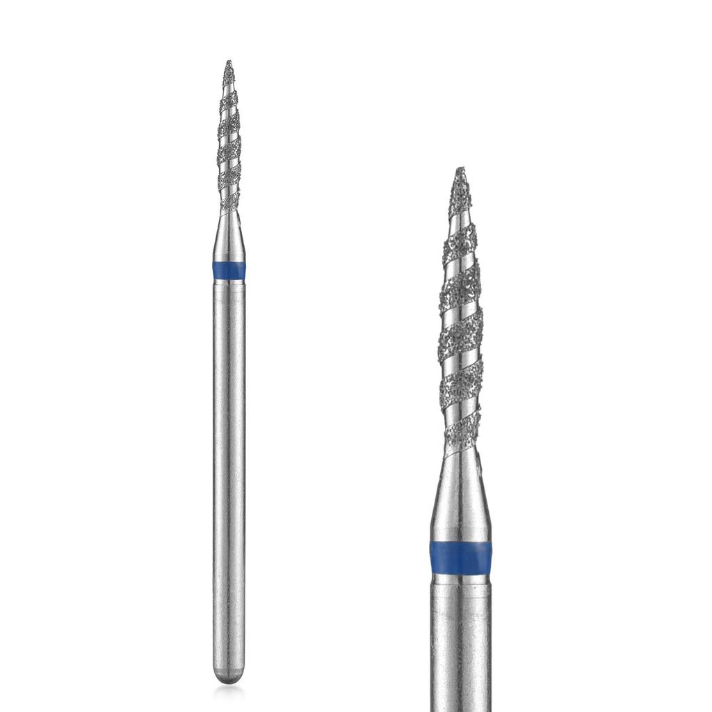 Tornado Flame Diamond Nail Drill Bit Milling Cutters Pedicure Diamond Burrs for Electric Polisher Accessories Tools