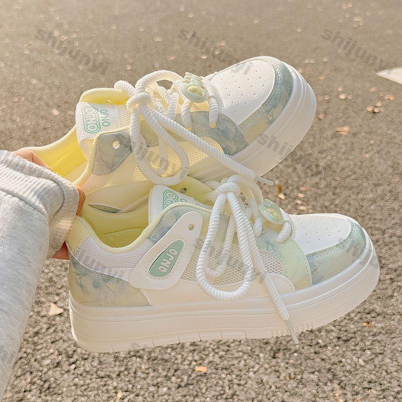 Fashion Women's Platform Sneakers 2025 Breathable Mesh Casual Flat Shoes Fashion Cross Tied Comfortable Vulcanized Shoes Zapatos Mujer