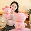 Cute Good Night Pig Plush Toy Girls' Bedroom Accompaniment Doll Claw Machine Activity Ornament Gift