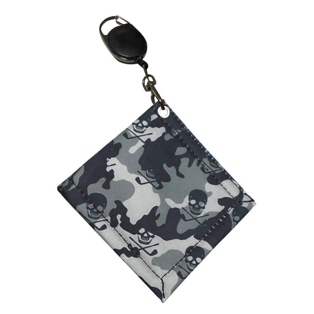 Camouflage Microfiber Golf Towel with Carabiner Clip Golf Ball Cleaning Towel Golf Ball Towel Golf Accessories for Men and Women серый