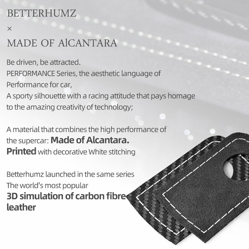 Made of Alcantara Betterhumz For Ford F-150 SVT Raptor -2025 Co-pilot Glove Box Trim Sticker Tuning Car Interior Accessories