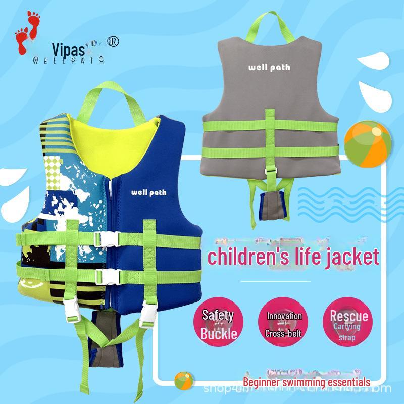 WellPath Kids' Inflatable Life Jacket & Swimsuit Combo