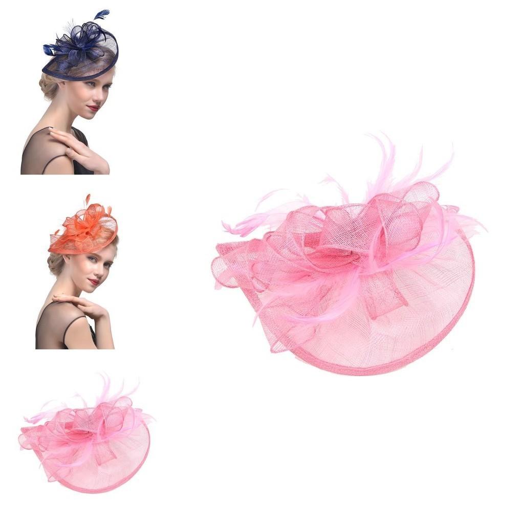 Ethereal Fairytale Silk Flower Feather Headpiece For Women