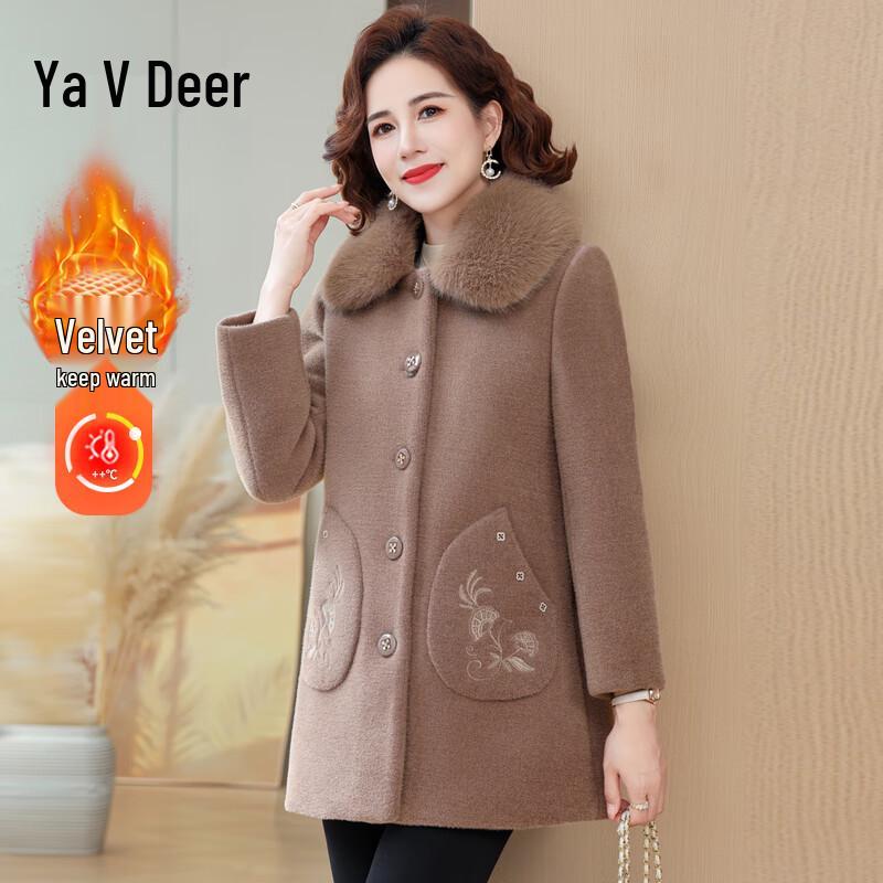 Elegant Women's Thickened Mink Velvet Winter Coat