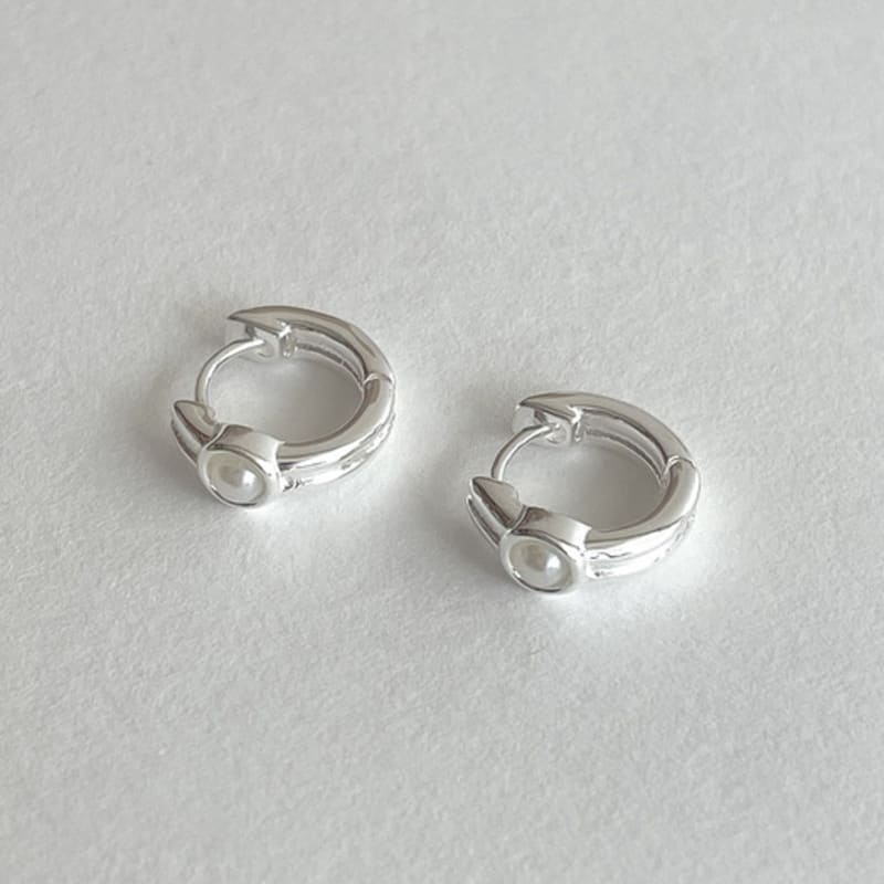 

OudStudio Mini Classy One-touch Earring_Silver Silver
