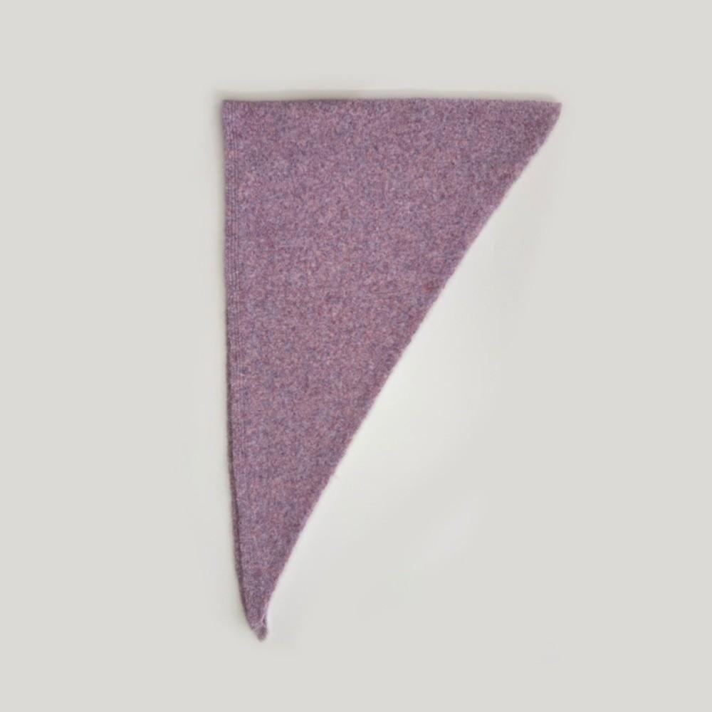 Soft Texture Triangle Scarf Thick Warm Wool Blend Scarf Mini Shawl Wrap  Outdoor Walking