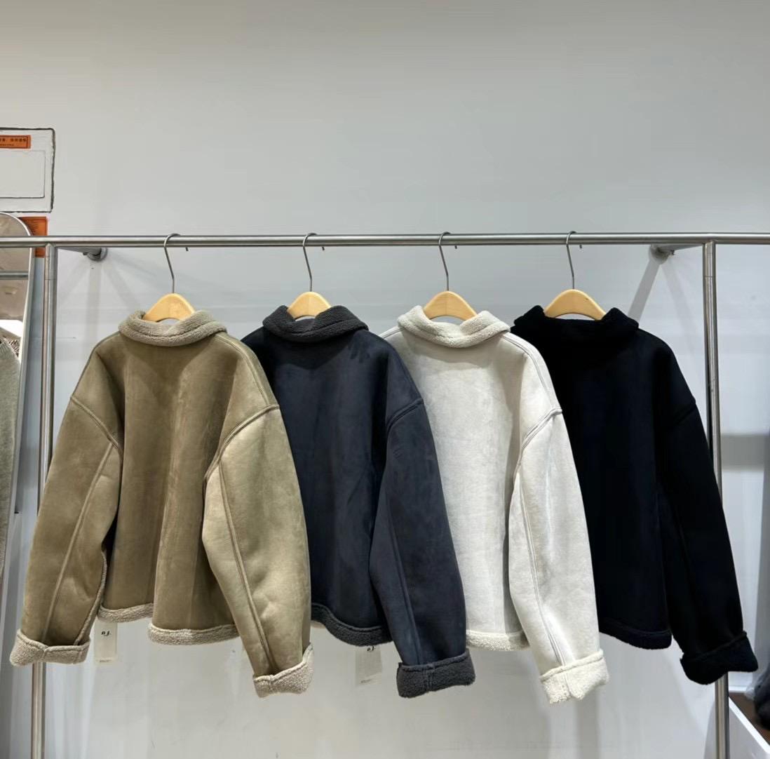 

Уютное бархатное пальто из искусственной оленьей кожи на овчине большого размера, утолщенное зимнее One Size абрикосовый