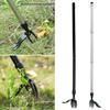 Standing Weed Puller Tool Easily Remove Weeder with Long Handle 4 Steel Claws Ergonomic Design Rust-Proof Weed Eater Without Bending Pulling Kneeling