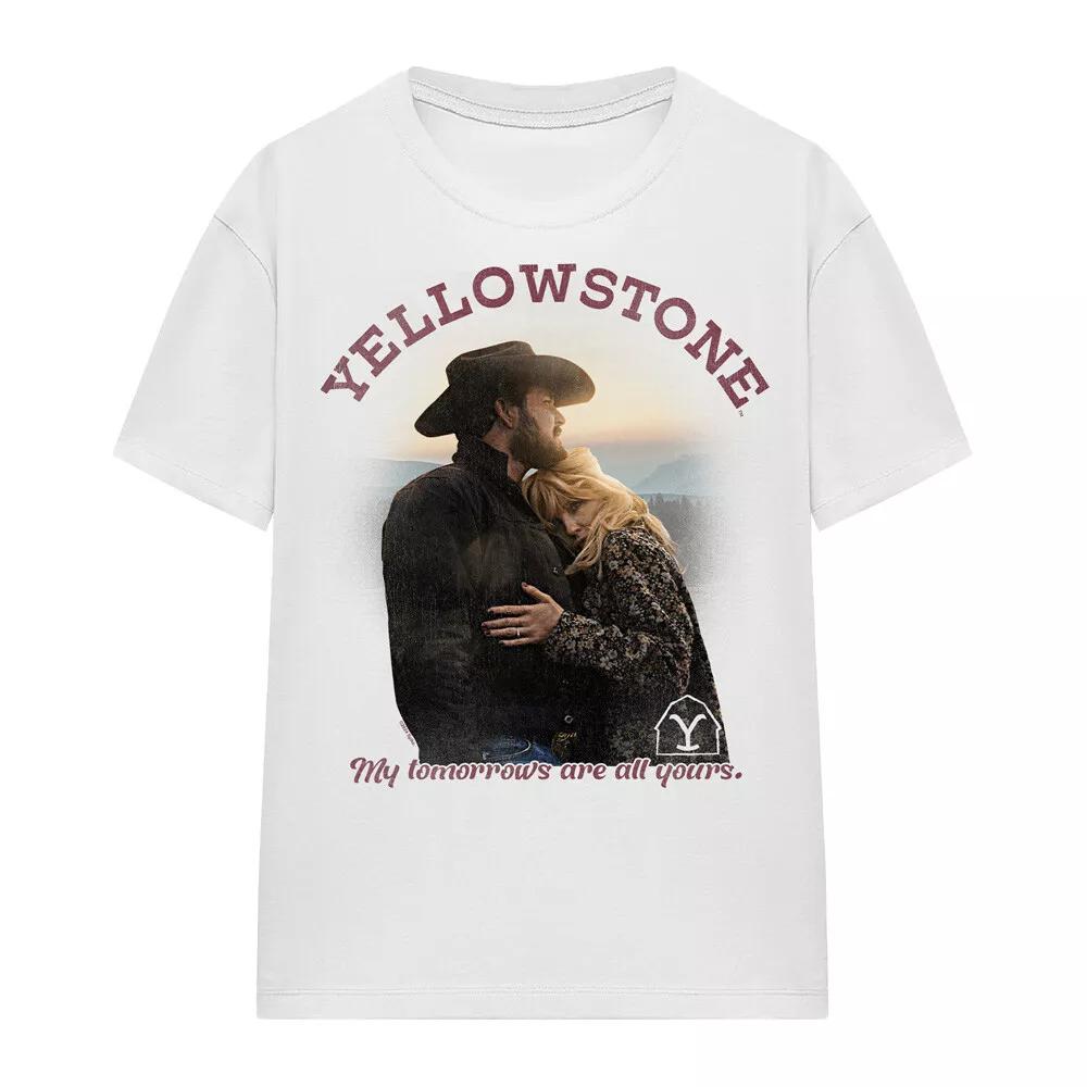 

Yellowstone Beth And Rip Tomorrows Ladies 100% Cotton T-shirt Mens Tees Top S-2XL, White L