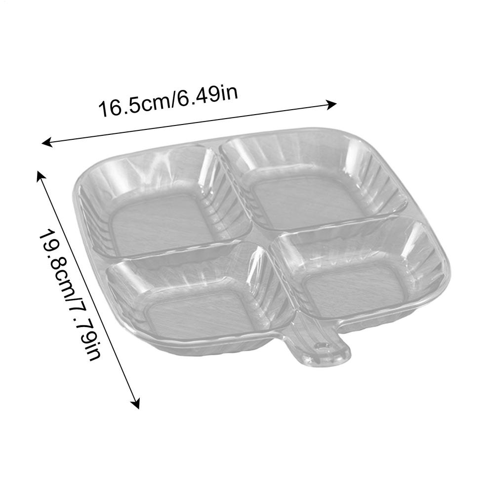 Four-grid dining tray Food grade environmentally friendly material Easy to clean Save time and effort divided seasoning plate