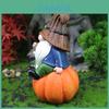Dwarf Figurine Resin Craft For Garden Micro Landscape With Pumpkin Harvest Decor For Holiday Gift
