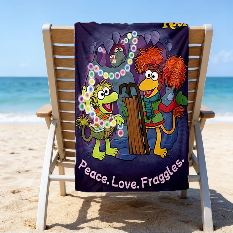 Muppet Rock Stars Microfiber Beach Towel, Lightweight And Quick-Dry, for Summer Travel, Beach Essential, Swimming Pool Outdoor