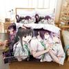 3D Anime Ayakashi Triangle Bedding Set Single Twin Full Printed With Pillowcase Duvet Cover Soft Queen King Size Bedclothes Home