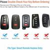 Car Key Chain Fob Case Cover For Toyota RAV4 Highlander Camry Corolla Kluger 86