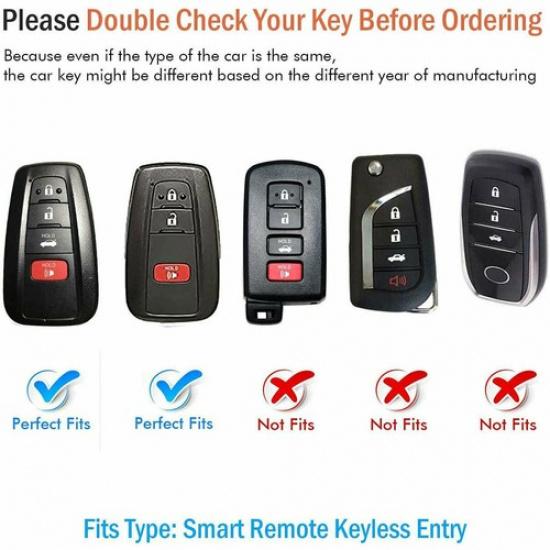 Car Key Chain Fob Case Cover For Toyota RAV4 Highlander Camry Corolla Kluger 86