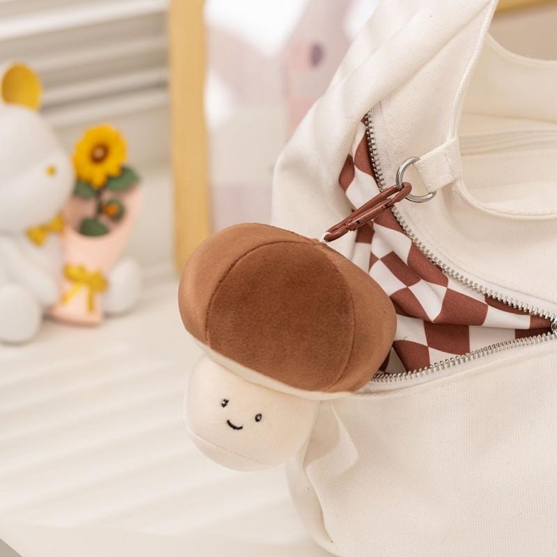 Vegetable Funny Plush Keychain Soft Stuffed Toy With Pp Cotton For Charm Bag