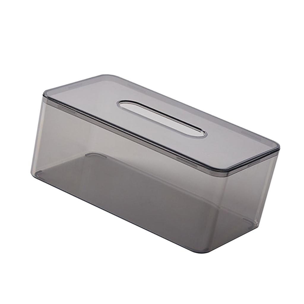 Transparente Taschentuchspenderbox Stilvoller Kunststoff Kosmetiktücher Servietten Organizer für Beistelltisch Wohnzimmer