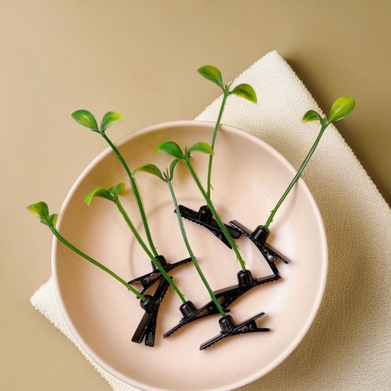 Green Banana Pistachio Hairpin – Cute, Funny Hair Clip for Top Hairwear