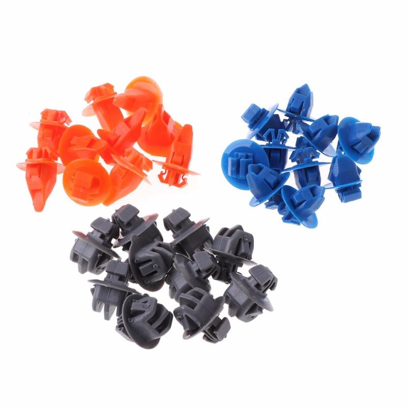 30 Pcs Multicolor Front Door Trim Body Moulding Repair Kit Flare Panel Clip For Toyota Prado 120 Car Moulding Repair Clips