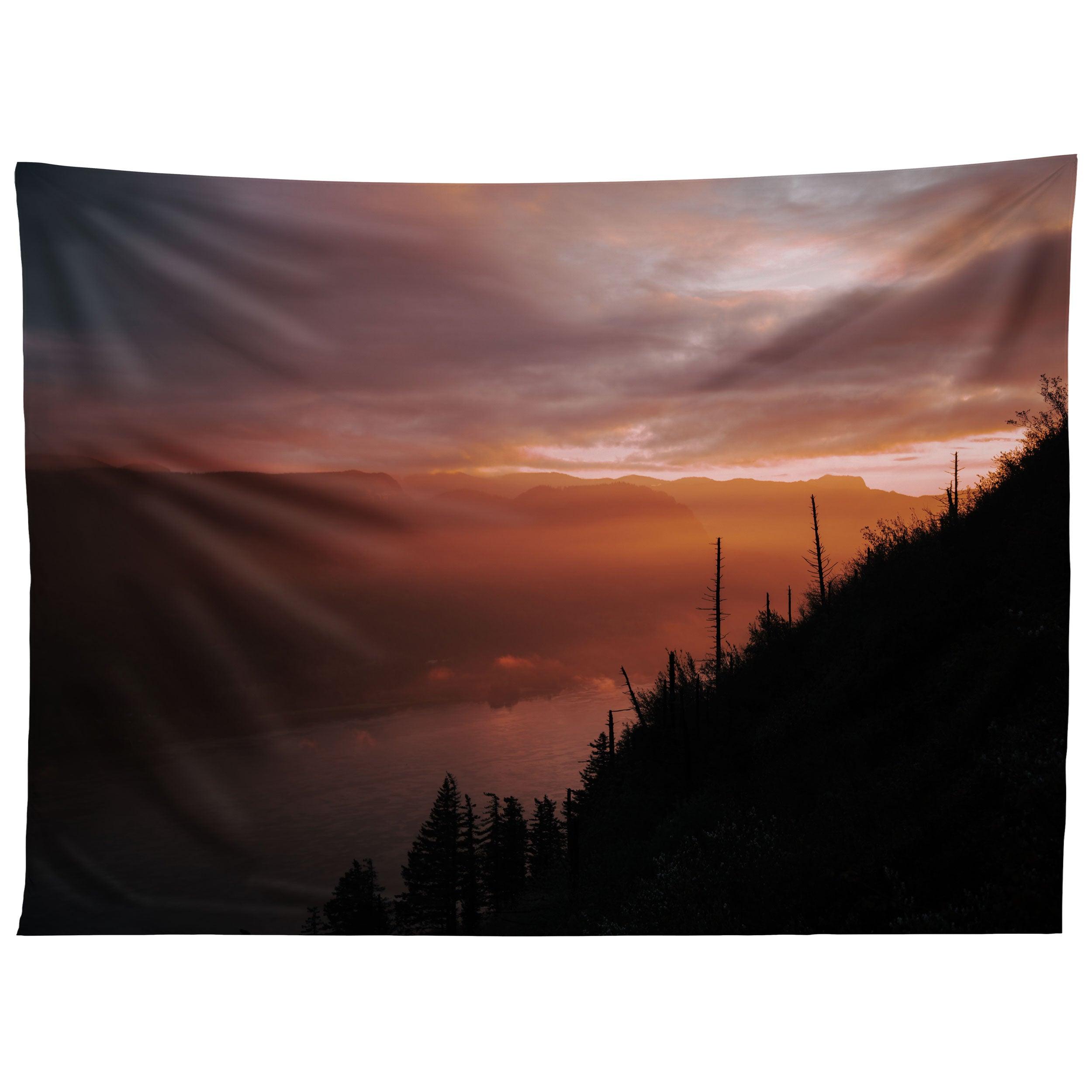 AN EARLY MORNING tapestry 75x100