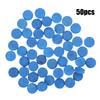 50PCS Leather Billiard Pool Cue Tips Pool Stick Replacement Accessory with Storage Box13mm