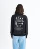 Roxy Damen Pullover Sweatshirt mit historischem Logo, Schwarz