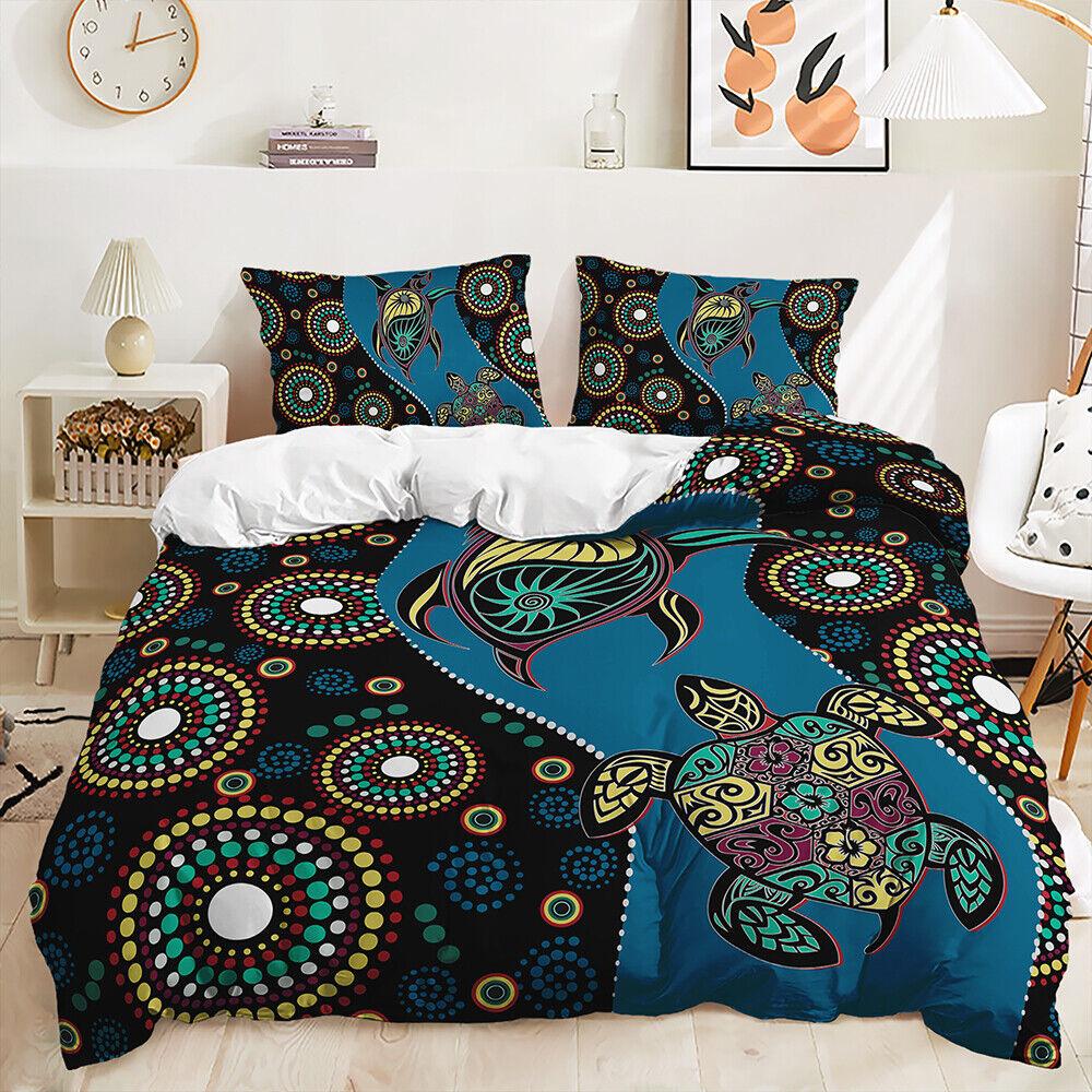 Mandala Żółw Delfin Meduza Trawa Morska Prezenty Urodzinowe Zestaw Poszewek Na Kołdrę