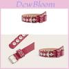 Punk Style Chain Belt With Pierced Hollow Design And Metal Pin Buckle For Casual Wear