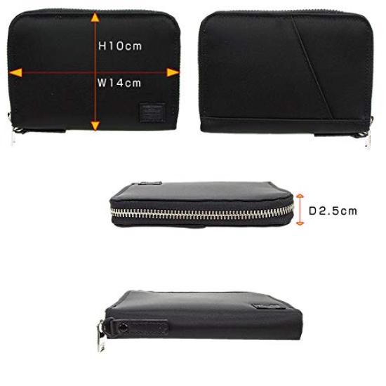 Porter Yoshida Bag Lift Bifold Wallet Size 822-16107 (Black, 10)