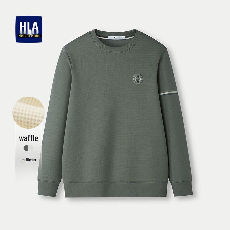 

HLA Heilan Home Мужской вафельный трикотажный жаккардовый свитшот с длинным рукавом приталенного кроя L