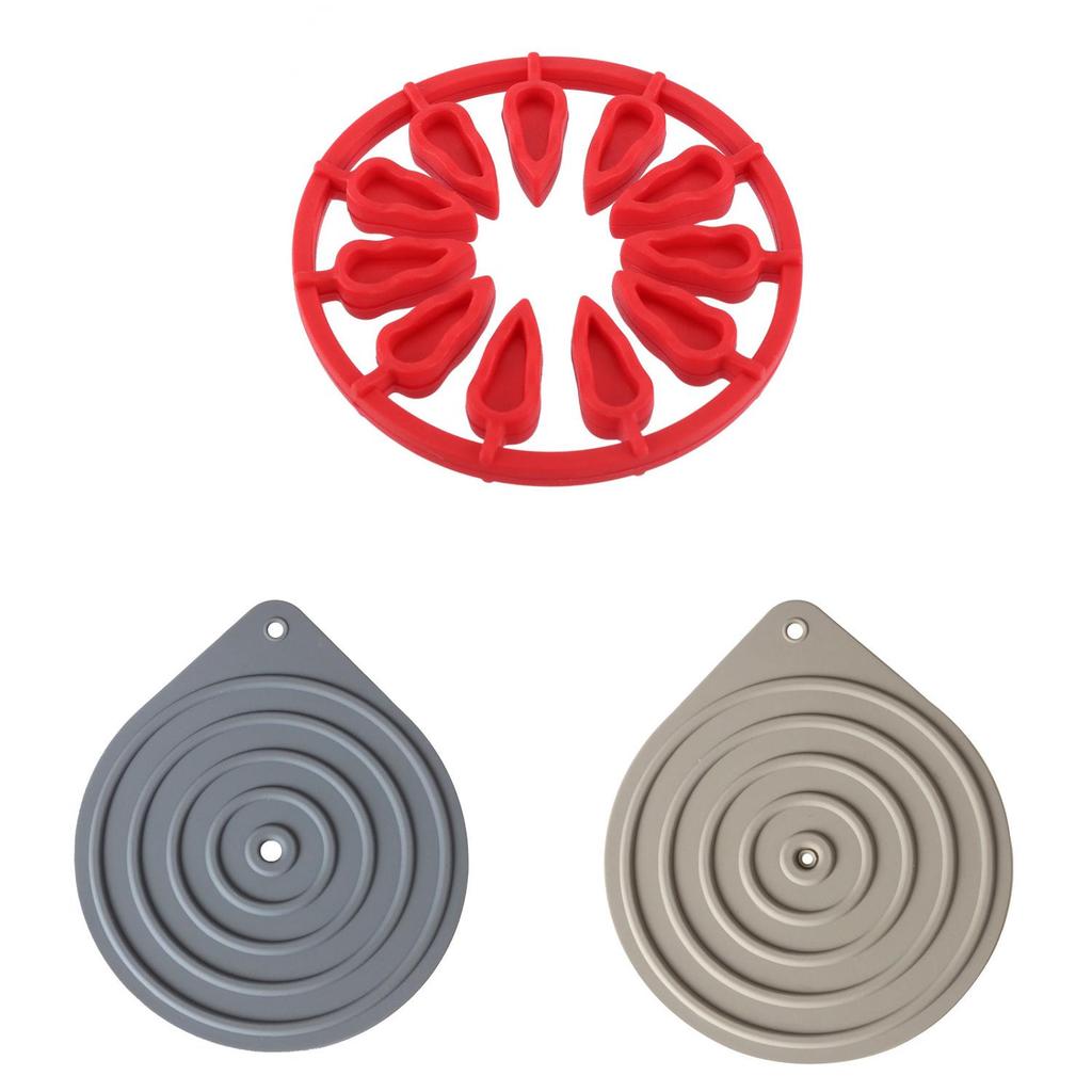 Silicone Heat Resistant Coaster Set For Kitchen And Dining Room Use