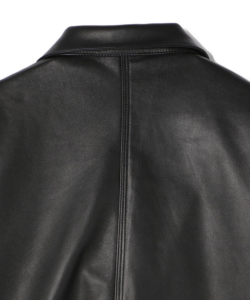 Schott LAMB LEATHER COVERALL JACKET, Men's, Size 2XL, Black, 010, 782-5950012