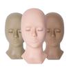 Realistic Silicone Mannequin Head for Eyelash Extension Practice with Removable Eyelids