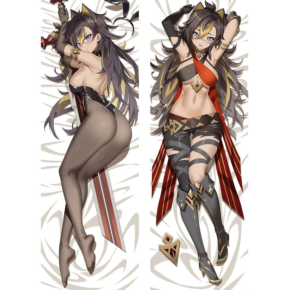 Anime Spiel Genshin Auswirkungen Dehya Cosplay doppelseitige Kissen Fall Dakimakura Spiel Umarmt Körper Otaku Kissen Abdeckung Geschenk