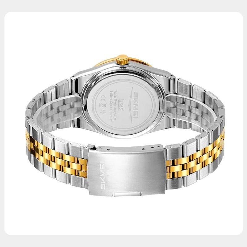 Men's Quartz Watch Classic Style Waterproof Luminous Date Display Stainless Steel Wristwatch For Women