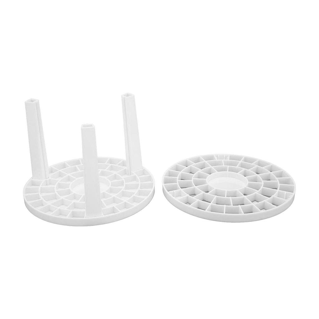 49 Holes Makeup Brush Stand Rack Large Capacity Multifunction Nail Pen Holder Stand for Home Shop Office White