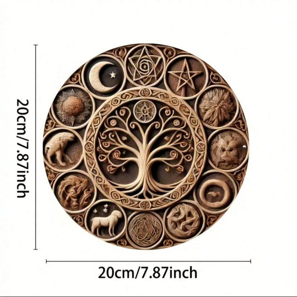 Retro Round Metal Sign for Shop Decor