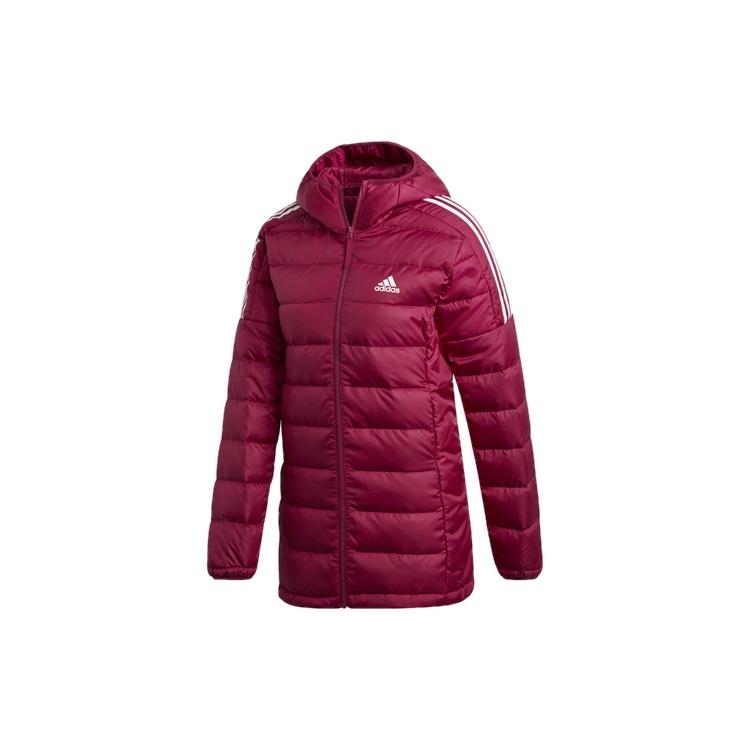 (WMNS) adidas Light Down Hooded Parka Power Berry Women s GH4592 M
