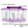Mini Aquarium Aquarium poissons Aquarium réservoir lumière LED diviseur filtre eau