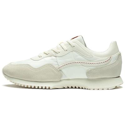 Li Ning Série CF Respirável Durável Tênis Casual Esportivo Cano Baixo Masculino branco AGCT173-4