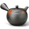 With Tea Made In Japan J-kitchens Tokoname-yaki Teapot, Nozomi-ami Pattern, Strainer, 280cc,