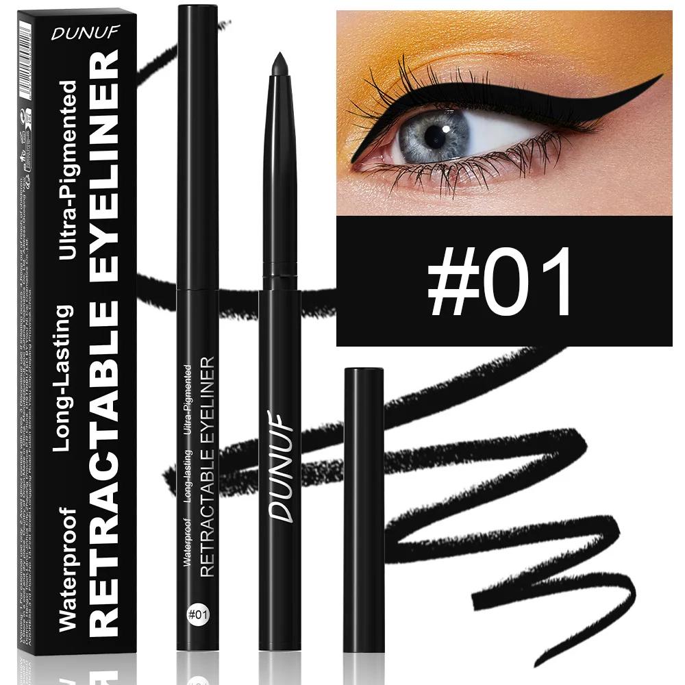 Waterproof Matte Blue Eyeliner Gel Pencil Ultra-fine Smooth Quick Dry Non-Smudge Easy Wear Black Brown White Eyeliner Pen Makeup
