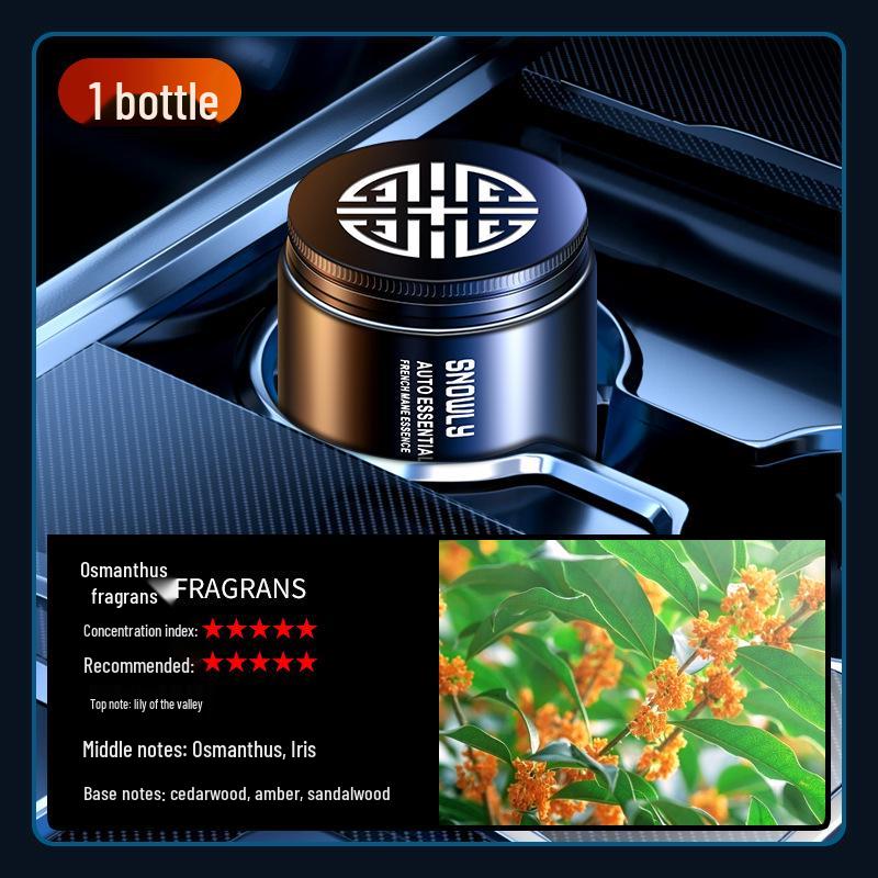 Luxury Cross-border Car Air Freshener: Long-lasting Solid Perfume Ornament with Light Fragrance for Men and Women.