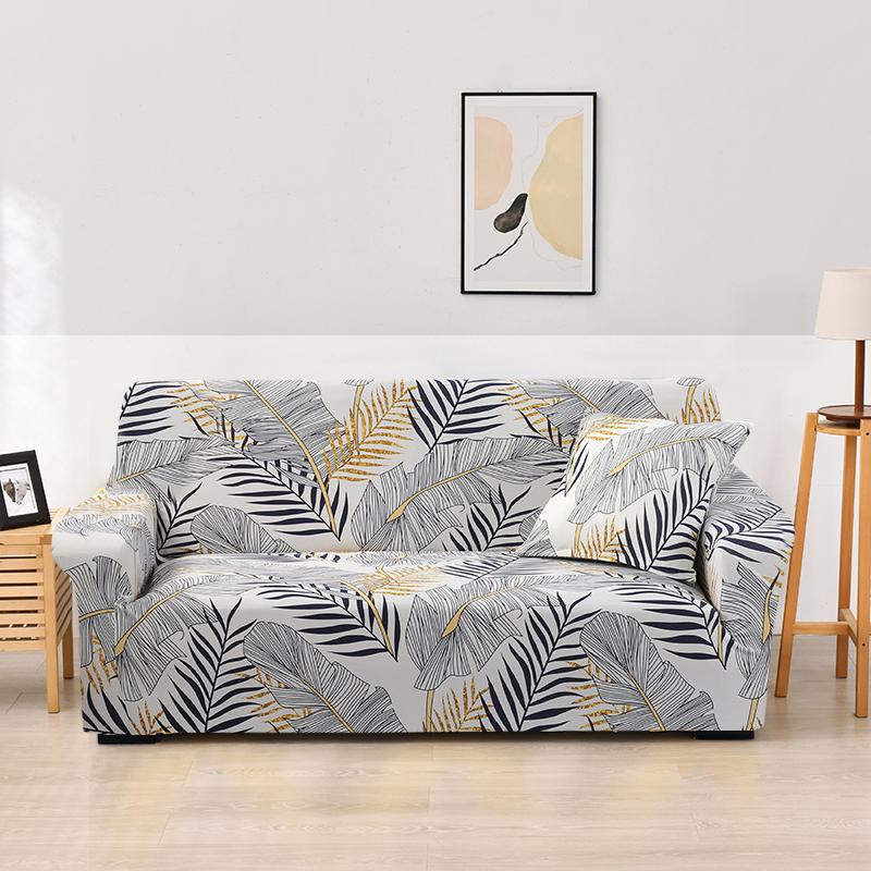 

Эластичные чехлы с цветочным принтом, эластичные чехлы для диванов для гостиной, угловой чехол для дивана, секционный чехол для кресла 1/2/3/4 сиденья 2-seater 145-185cm