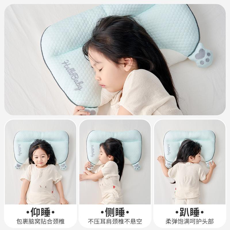 Children's partitioned pillow for babies6Breathable neck support pillow1-3-6Special for kindergarten and primary school students for all seasons