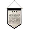 Qpenm Man In the Arena Wall Art, Motivational Quotes Wall Hanging Canvas Banner, Pirational Wall Decor, Teddy Roosevelt Quotes Hanging Pennant Flag